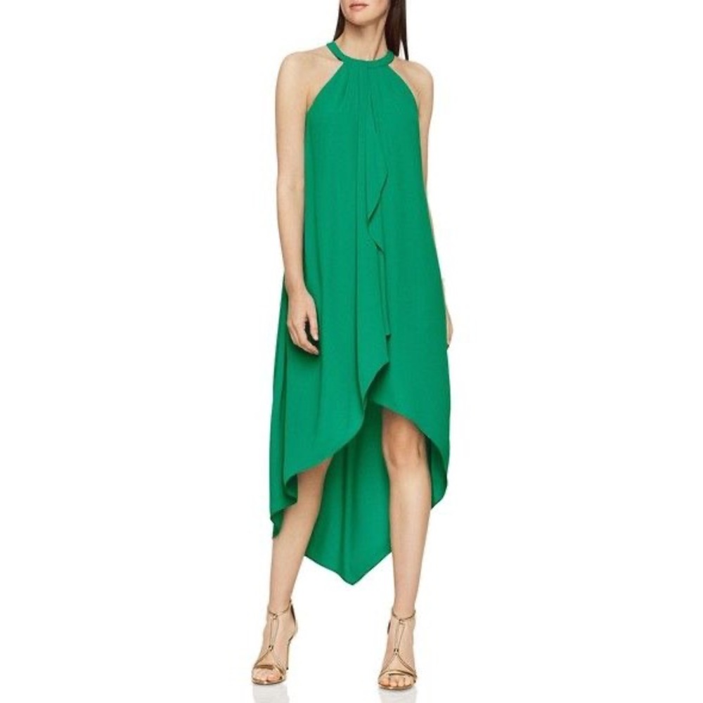 Green flowy BCBG gown